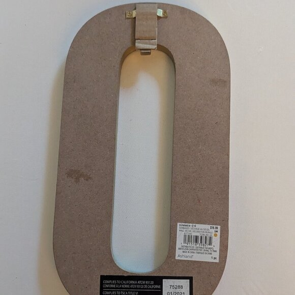 NWT Blue Sky Big Letter 'O' Marbled Alphabet Sign Fall Michael's Wall Home Decor - Picture 8 of 11